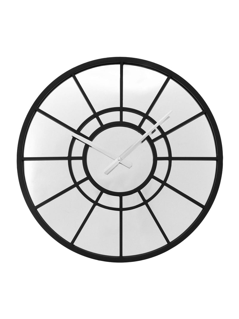 Charles Bentley Black Buttermere garden mirrored wall clock ONE - British product