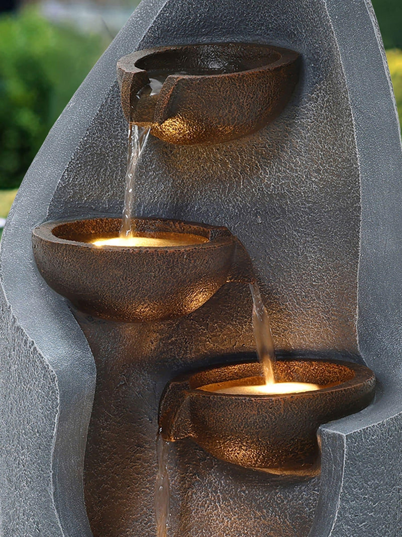 Charles Bentley bronze cascading water feature 67cm - British product