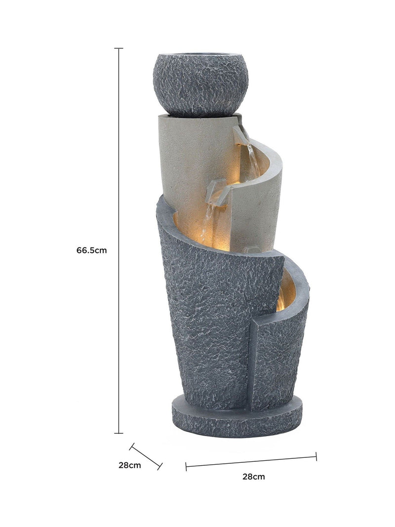 Charles Bentley 3 tier spiral water feature (British brand)