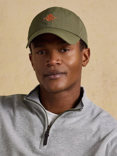 Next Joules Daley Khaki Green Nylon Baseball Cap- Buy online at McGrocer