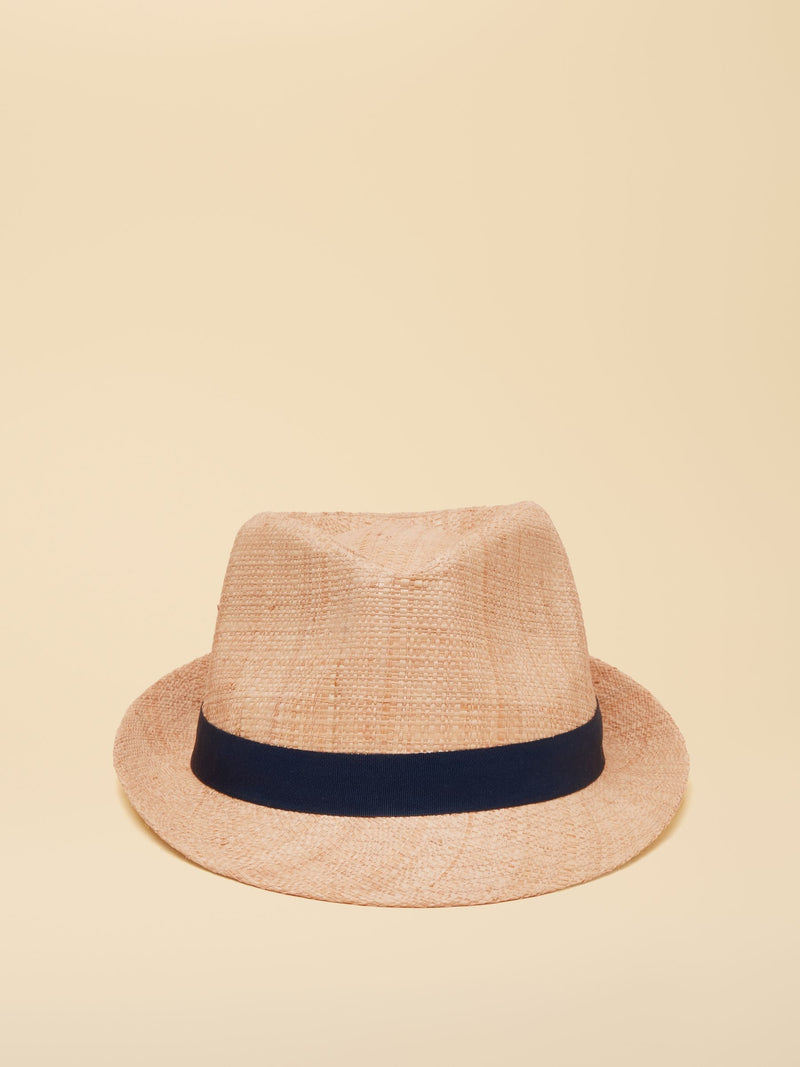 Joules Halstow natural trilby hat straw, imported from the UK