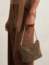 Next Reiss Gold Leah Crystal Bracelet Pouch Bag- Buy online at McGrocer