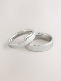 Stainless steel etched band hair bands pack (British brand)
