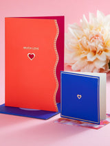 Next Hallmark Much Love Red Blue Vivid Aura Greeting Card 17.3x11.9cm- Buy online at McGrocer
