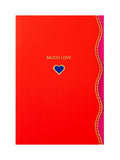 Hallmark Much Love Red Blue Vivid Aura greeting card 17.3x11.9cm, UK version
