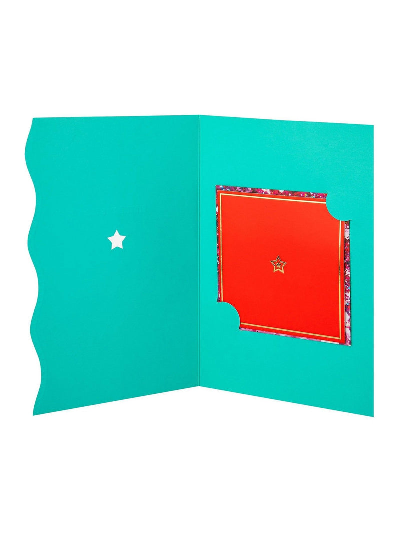 Hallmark Much Love Red Blue Vivid Aura greeting card 17.3x11.9cm, UK version