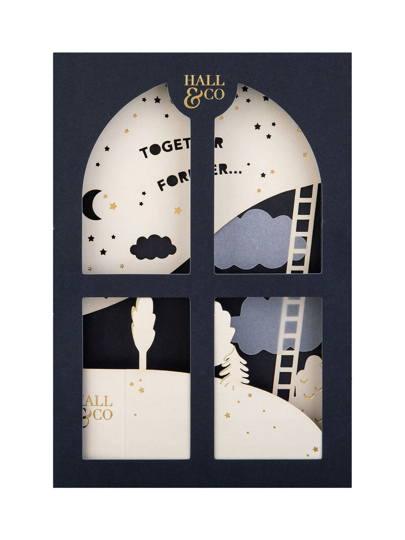 Hall & Co Together Forever 3D pop-up greeting card, UK version