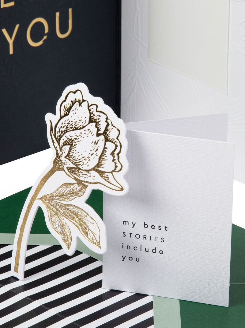 Hallmark Black White Gold Thank You Card Me Luxe 17.3cm x 11.9cm, UK version
