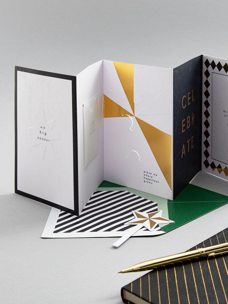 Hallmark Memento Luxe birthday card 17.3cm x 11.9cm, UK version
