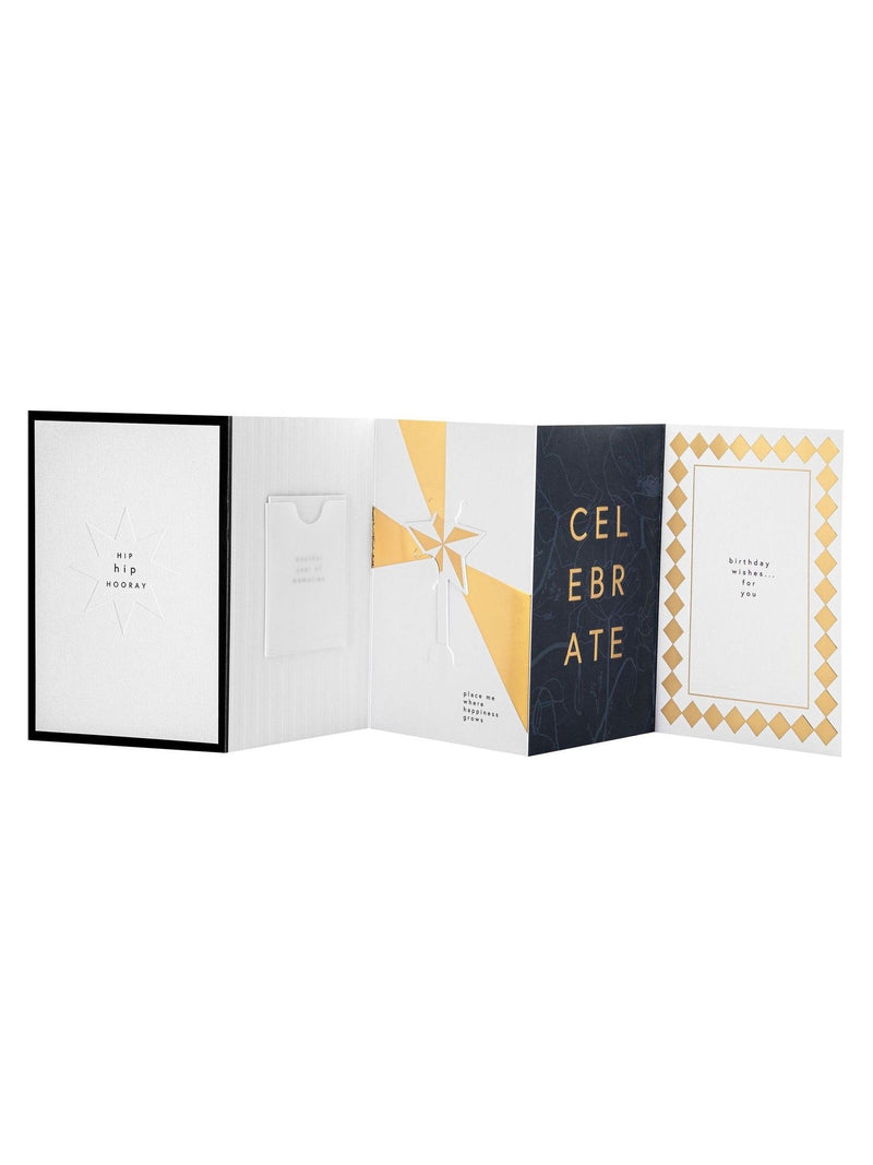 Hallmark Memento Luxe birthday card 17.3cm x 11.9cm, UK version