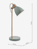 Dar Lighting Frederick task lamp grey satin copper - British product