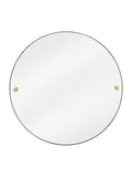 Garden Trading black Adelphi round wall mirror 55cm, UK version