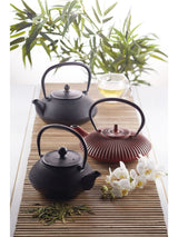 Next La Cafetiere Red Cast Iron Japanese Loose Leaf Teapot with Infuser, 600ml- Buy online at McGrocer