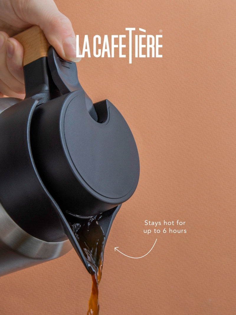 La Cafetiere silver stainless steel vacuum insulated coffee jug, UK version