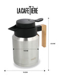 La Cafetiere silver stainless steel vacuum insulated coffee jug, UK version