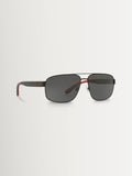 Polo Ralph Lauren Black Ph3112 pilot sunglasses, imported from the UK