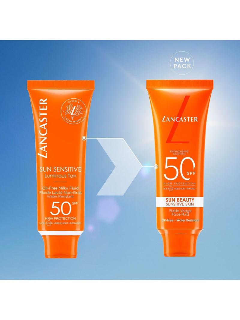 Lancaster Sensitive Skin SPF 50 Face Fluid sunscreen 50ml, UK version