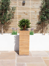 Next Maze Acacia Wood Bali Large Garden Planter- Buy online at McGrocer