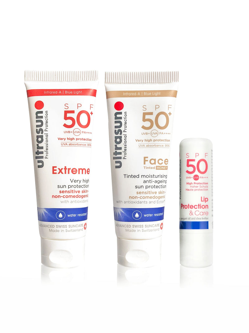 Ultrasun Mini Discovery SPF50+ sun protection bundle (British brand)