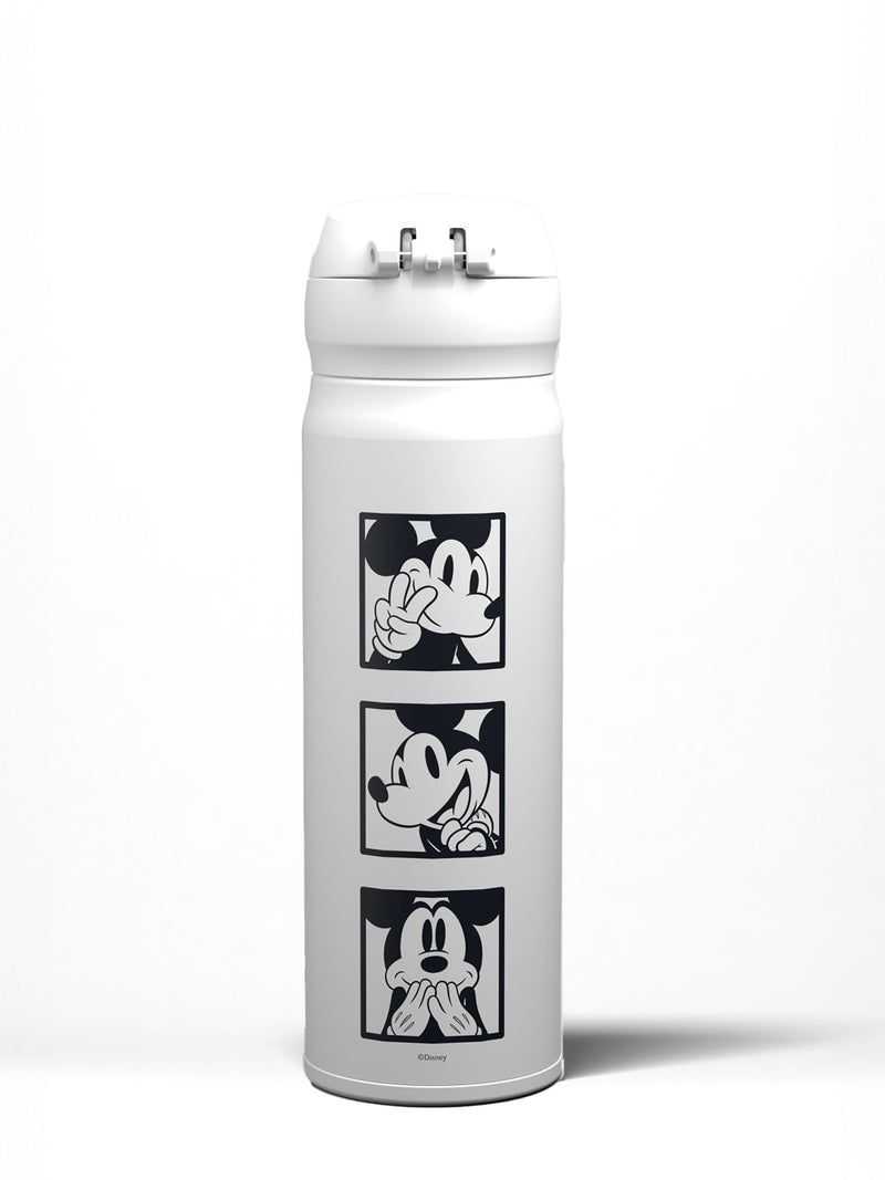 Thermos white drink flask with Disney Mickey Mouse signature 470ml (British brand)