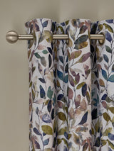 Next Multicoloured Leaves Print Eyelet Blackout Thermal Curtains- Buy online at McGrocer