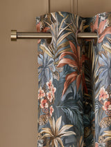 Next Multi Velvet Leopard Floral Eyelet Lined Curtains- Buy online at McGrocer