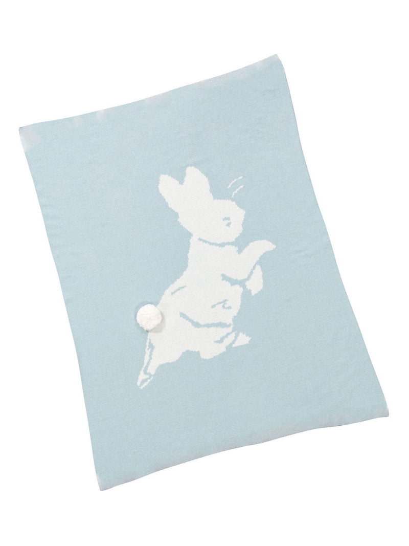 Peter Rabbit knitted blanket gift set with soft toy, UK version