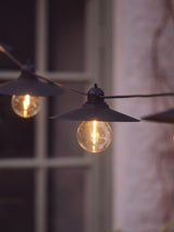 Next Lights4fun Black Solar Café Lights - 6 Warm White LED Bulbs, 450cm- Buy online at McGrocer