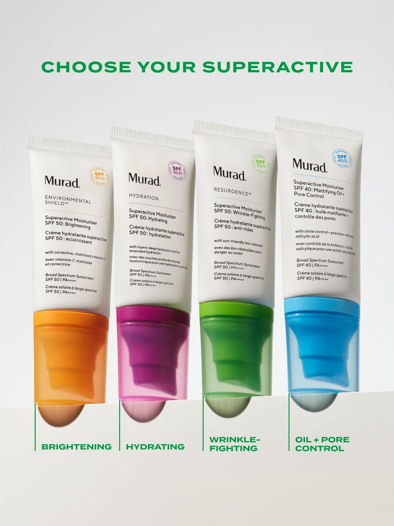 Murad Superactive Moisturizer SPF50 Wrinkle Fighting 50ml, imported from the UK