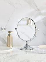 Next Silver Round 3x Magnifying Dressing Table Mirror- Buy online at McGrocer
