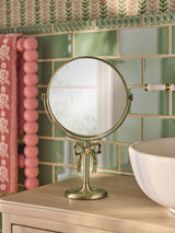 Next Gold Bow 5x Magnification Dressing Table Mirror- Buy online at McGrocer