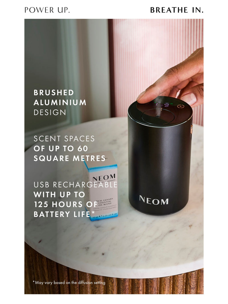 NEOM Wellbeing Pod Mini+ waterless essential oil diffuser, UK version