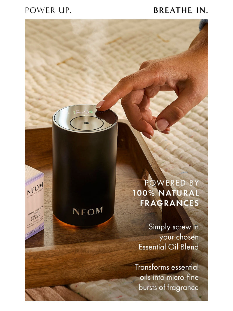 NEOM Wellbeing Pod Mini+ waterless essential oil diffuser, UK version