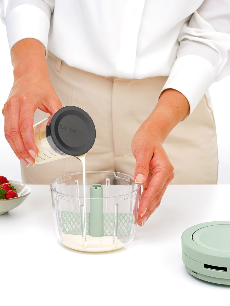 Brabantia Jade Green Tasty+ manual food chopper (British brand)