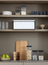 Next Brabantia White Fall Front Bread Bin- Buy online at McGrocer
