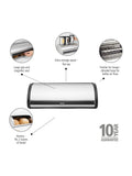 Brabantia Matt Steel Fingerprint Proof Roll Top Bread Bin - British product