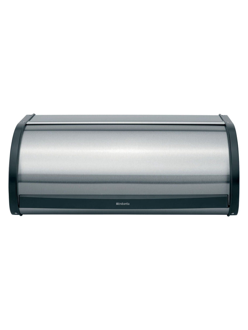 Brabantia Matt Steel Fingerprint Proof Roll Top Bread Bin - British product