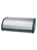 Brabantia Matt Steel Fingerprint Proof Roll Top Bread Bin - British product