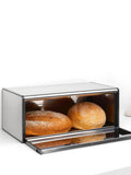 Brabantia Matt Steel Fingerprint Proof Fall Front Bread Bin (British brand)