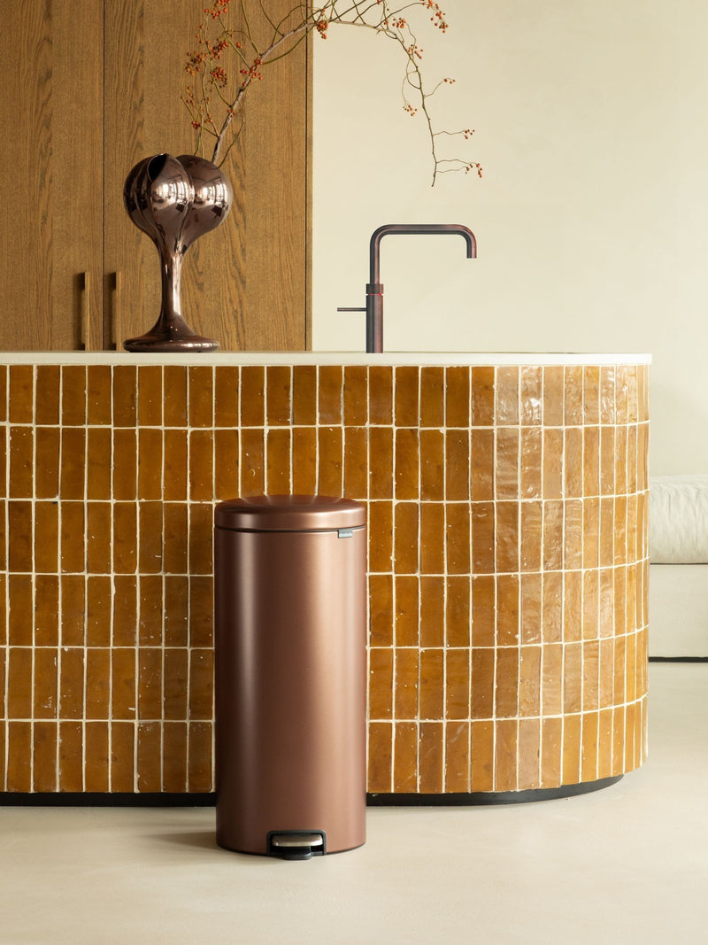 Brabantia Warm Bronze Pedal Bin 30L - British product
