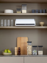 Next Brabantia White Roll Top Bread Bin- Buy online at McGrocer