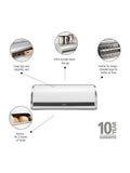 Brabantia white roll top bread bin - British product