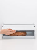 Brabantia white roll top bread bin - British product