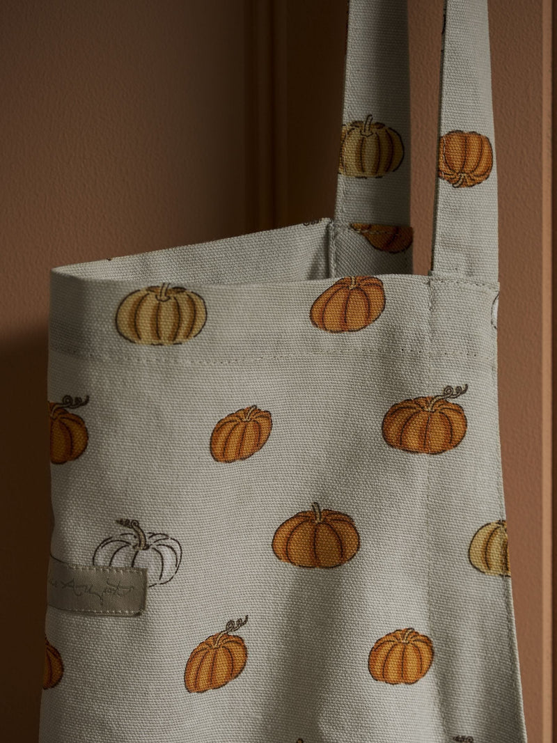 Sophie Allport Natural Trick or Treat Pumpkin Adult Apron (British brand)