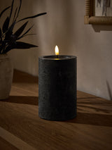 Next Black LED Pillar Candle 15cm- Buy online at McGrocer
