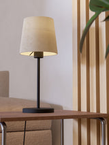 Next Eglo Febres Black Fabric and Steel Table Lamp- Buy online at McGrocer