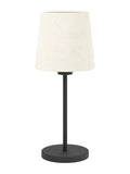 Eglo table lamp black base white shade 44cm (British brand)