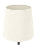 Eglo table lamp black base white shade 44cm (British brand)