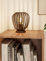 Next Eglo Espinal Brown Steel Contemporary Table Lamp, 22.5cm- Buy online at McGrocer