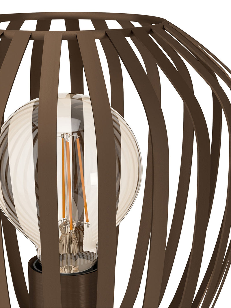 Eglo Espinal bronze steel contemporary table lamp, imported from the UK